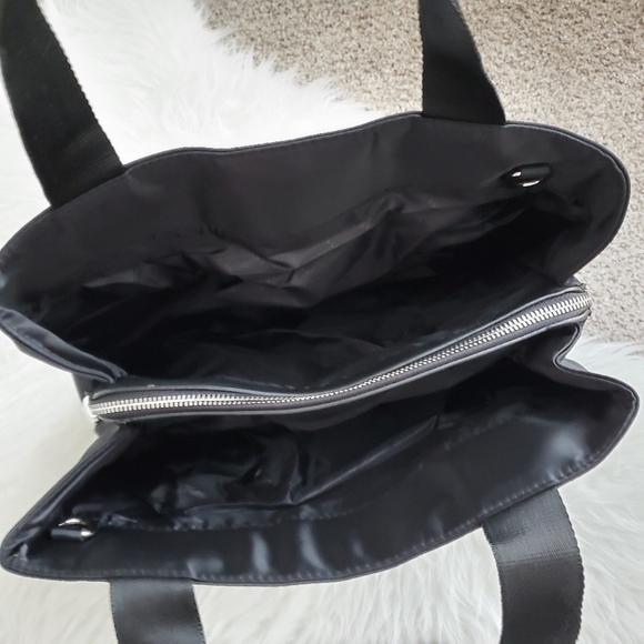 Versace Silver and Black Tote Bag with Structured Shape - Picture 7 of 9